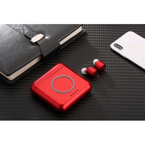 portable Bluetooth earphone case with wireless charging