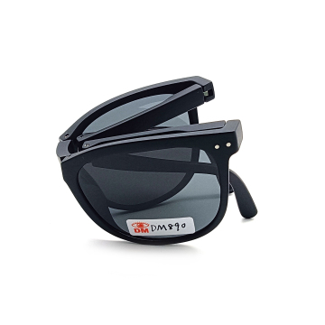 DM890 Classic Portable TR Frame Couple Folding Sunglasses for Unisex - Foot Silicone Detail