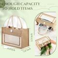 Reciclagem Natural Reutilable Beach Jute Bolsa Tote Bag