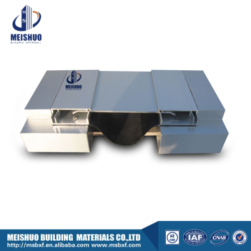 Recessed abrasive aluminum profile exterior building expansion joint system