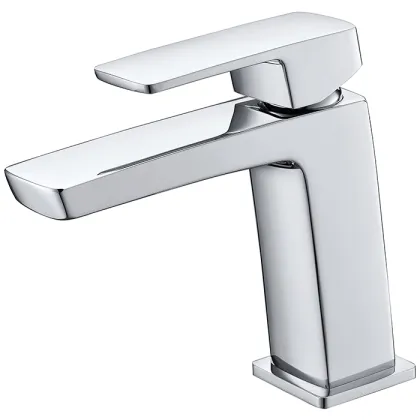 Hot And Cold Single Lever Brass Bathroom Faucets