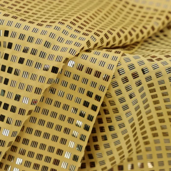 Elastic Light 100% Polyester Shining Textile