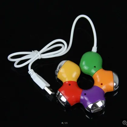Colored Bauhinia USB Hub