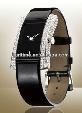 smart watch with real leather band new design smart watches