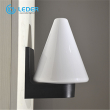 LEDER مصباح الجدار LED الخارجي بالكامل باللون الأبيض البسيط