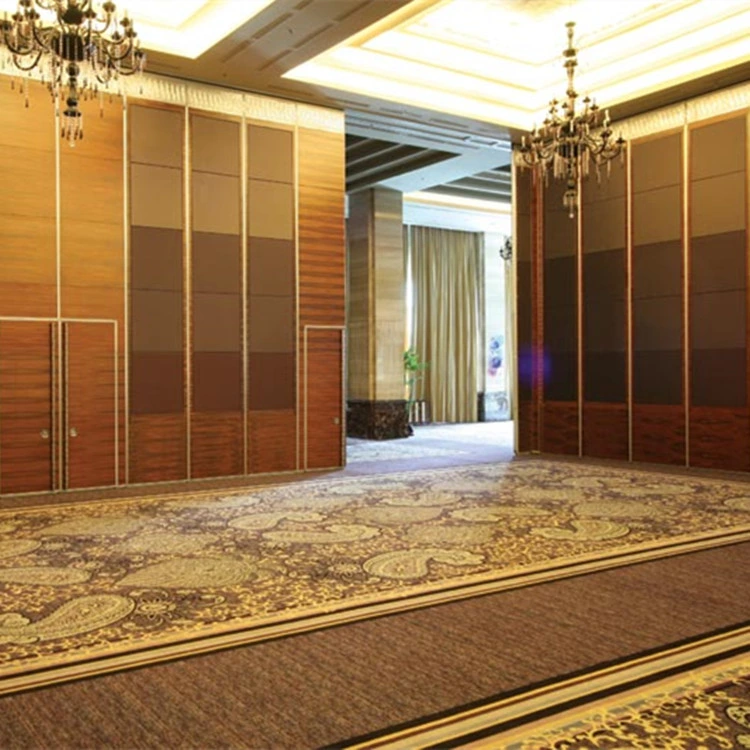 Conference Room Automatic Room Dividers Movable Wooden Partition Design for The Interior Decoration