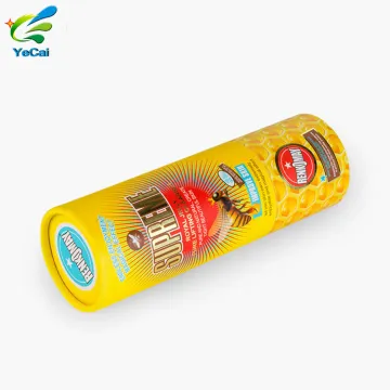 Hot sale box custom yellow waterproof paper tube for food packaging