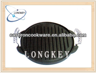 2014 New Product Design Cast Iron Griddle Pan