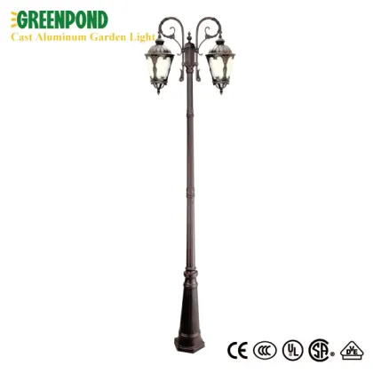 Exquisite Battery Powered Cast Aluminum Courtyard Light