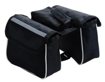 Bicycle Bag Bike Cycling Front Frame Tube Handlebar Pannier Double Pouch Phone Bag - New Arrival Polyester