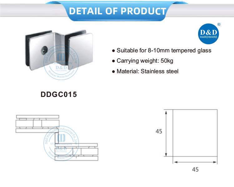shower glass clamps