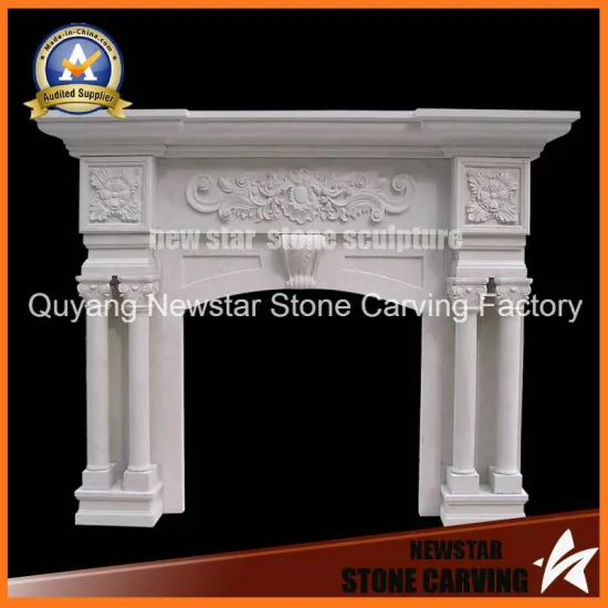 Marble Mantel Stone Fireplace Surround Limestone Fireplace