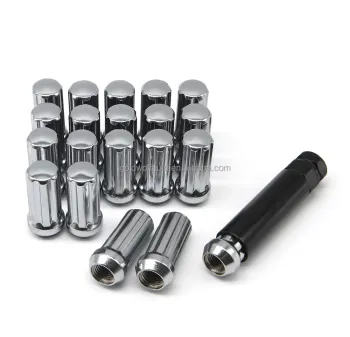 Spline Wheel Lug Nut with Socket - 2 Inch Height