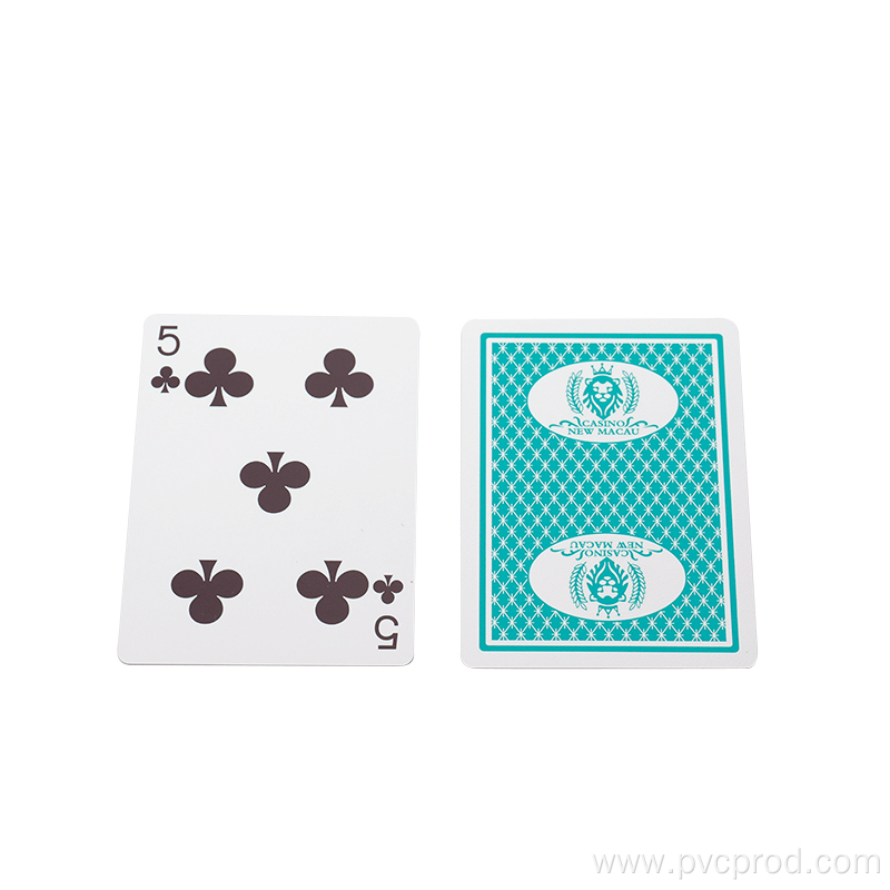 Casino or club special plastic poker cards