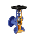 DKV Cast Iron WCB Flanged DIN Angle Globe Valve PN40 Cast Steel Bellow Sealed