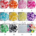 China Wholesale 8-16 MM Colorful Cracked Round Crystal Bead In Bulk