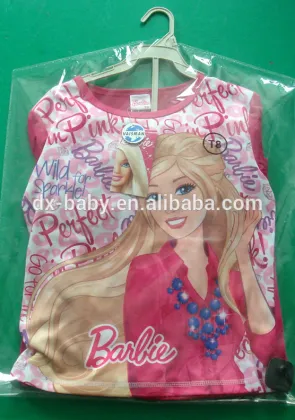 2016 Barbie Children sleepwear/pajamas baby clothing