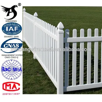 PVC picket fence