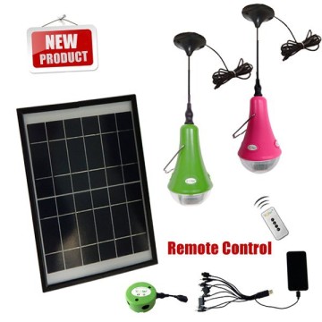 Rechargeable CE 9W LED Solar Home Light System Kit