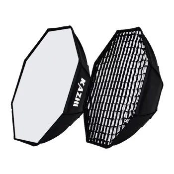KAZHI 37 In/95cm Quick Release Octagon Soft Box Photography Lighting Kit with Diffusers