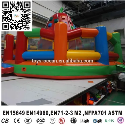 Inflatable bouncer climbing wall sport game for kids inflatable bouncer game