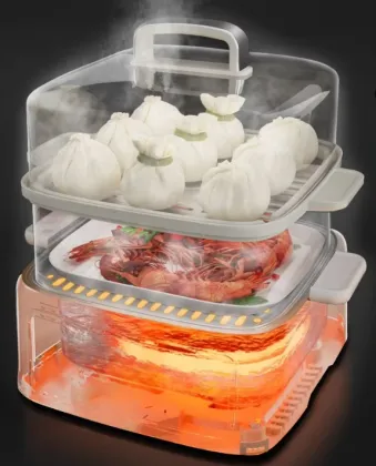1000W Electric Food Steamer for Smart Kitchen Appliance