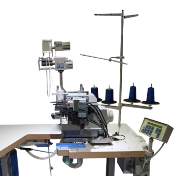 Automatic Small Cylinder-Bed Overlock Sewing Machine for Elastic Waistbands
