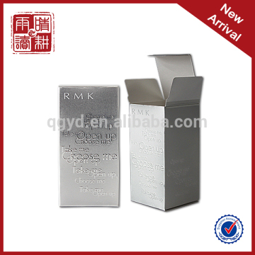 metallic paper custom cosmetic gift box