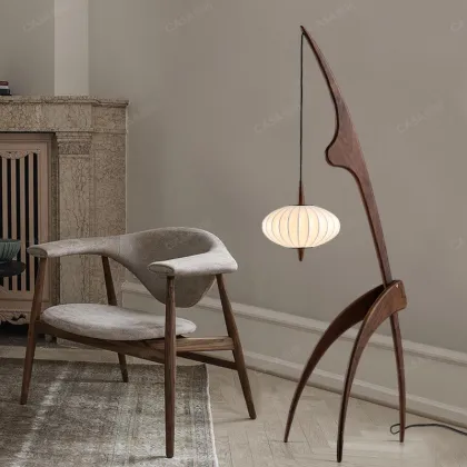 Nordic Simple Design Wood Floor Lamp