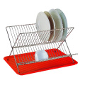 black folding dish rack