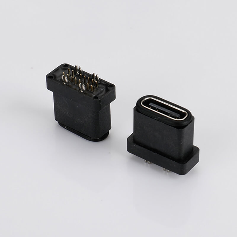 Waterproof USB Type-C Female Connector Waterproof USB Type-C Female Connector
