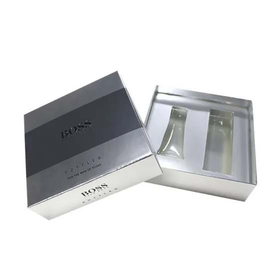 Custom Silver Gift Box Packaging