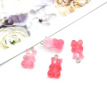 Resin Small Bear Charms Diy para hacer joyas