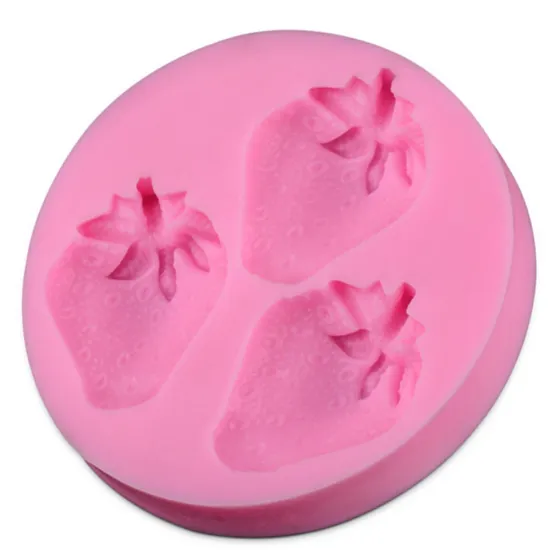 Silicone Playdough Tool Cute Strawberry Fruit fondant mold Tools Playdough mould Tools Toys 1Pcs