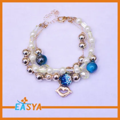 Multi Strands Fantasy Plastic Beads Bracelet
