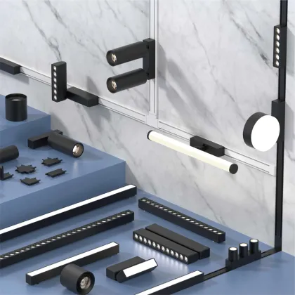 Linear Magnetic Rail COB LED Track Light Ultrathin Track Light Magnetic Rail