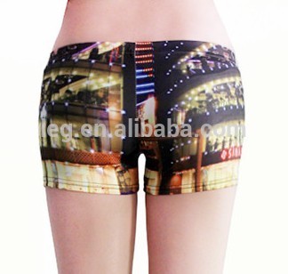 2015 fashion trend sublimation print women boyshort