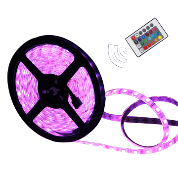 Noel Akıllı Su Geçirmez DC12V 60LEDS/M SMD5050 RGB Renk Değiştiren LED Şerit Işığı Kontrolörlü