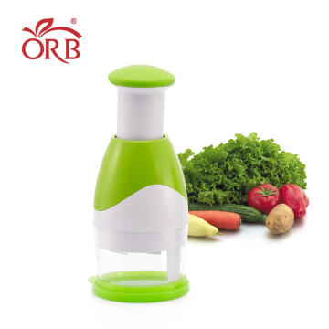 High Quality Manual Kitchen Food Cutter: Safe Onion and Garlic Chopper with PP Blade
