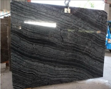 Chineseblack Wooden Mable Slab Polished