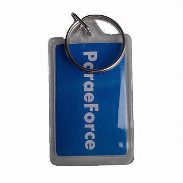 Clear Blank Acrylic Keychain with printed photo or picture inserted