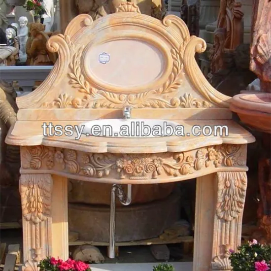 Bathroom old stone sink