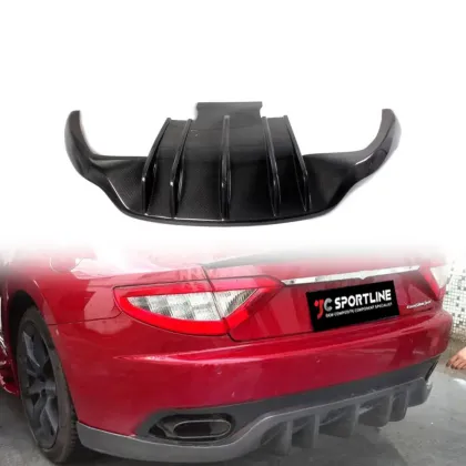Carbon Fiber Auto Rear Diffuser Down Spoiler for Maserati Gran Turismo GT Convertible 2006-2014