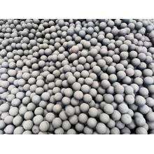 Abraded steel balls for tempering