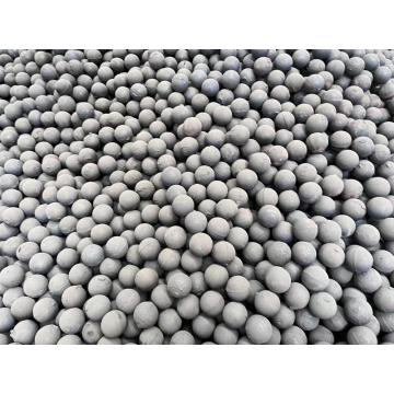 Abraded steel balls for tempering