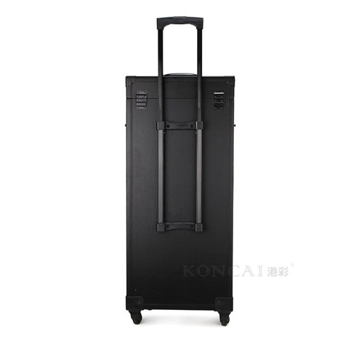 Black Professional Portable Large Cosmetic Case