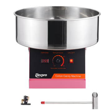 Macchina per caramelle di cotone elettrico da 1000w rosa
