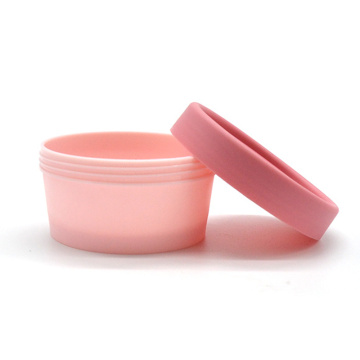 200ml 100 ml 50ml matte pink plastic white cosmetic pp cream jars for skin care packaging