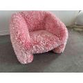 Chaise de salon rose princesse en fauteuil chaise de fleurs de mariage