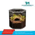 Gabinete para répteis em acrílico transparente hexagonal